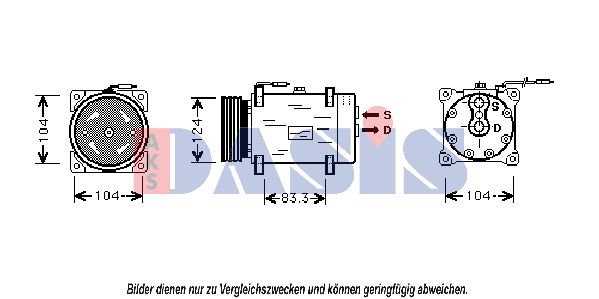 AKS DASIS kompresorius, oro kondicionierius 850503N